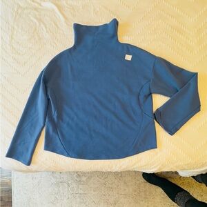 BuffBunny Classic Blue Turtleneck Sweater